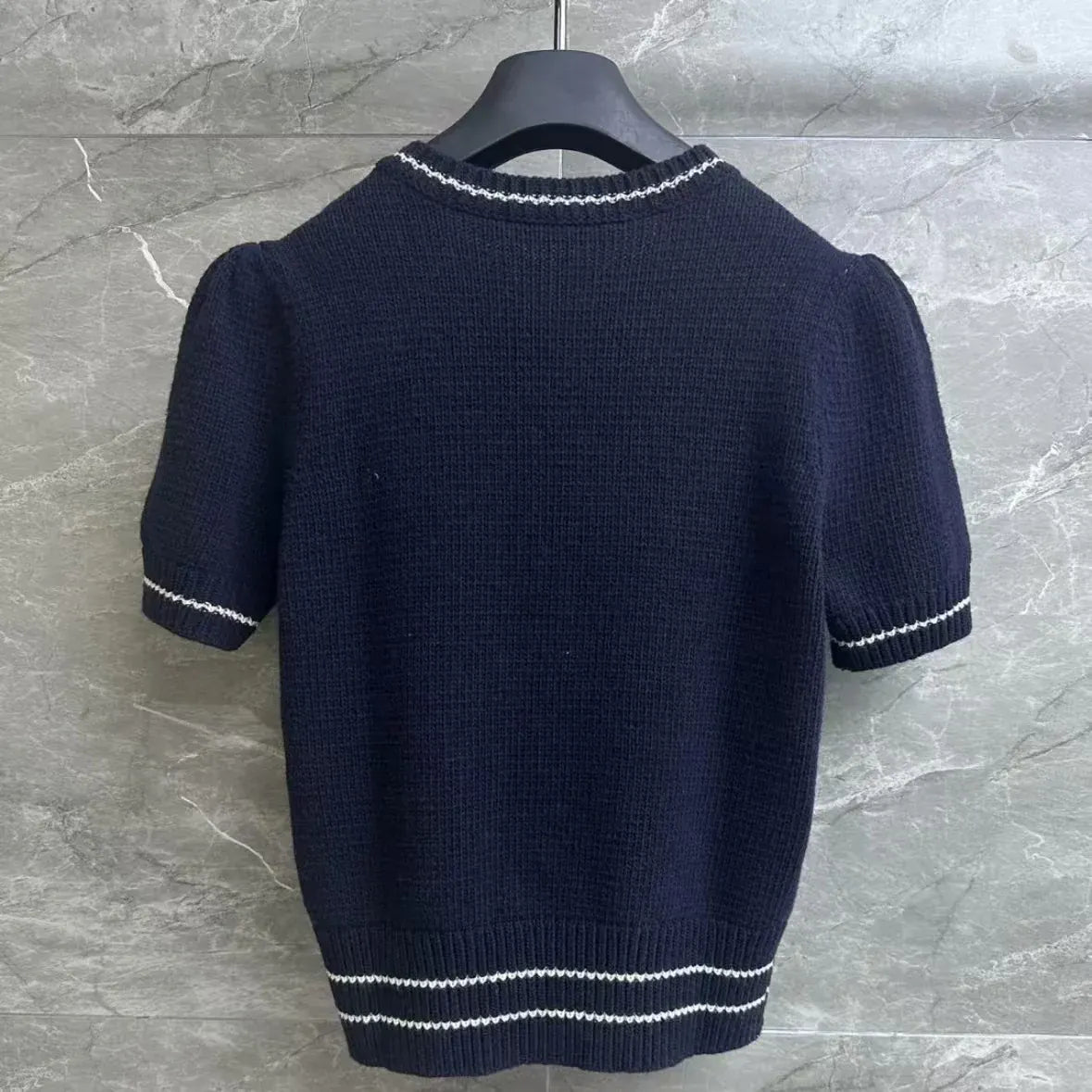 Classic Star Embroidered Knit Short Sleeve