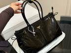 Vintage Glossy Triangle  Handbag