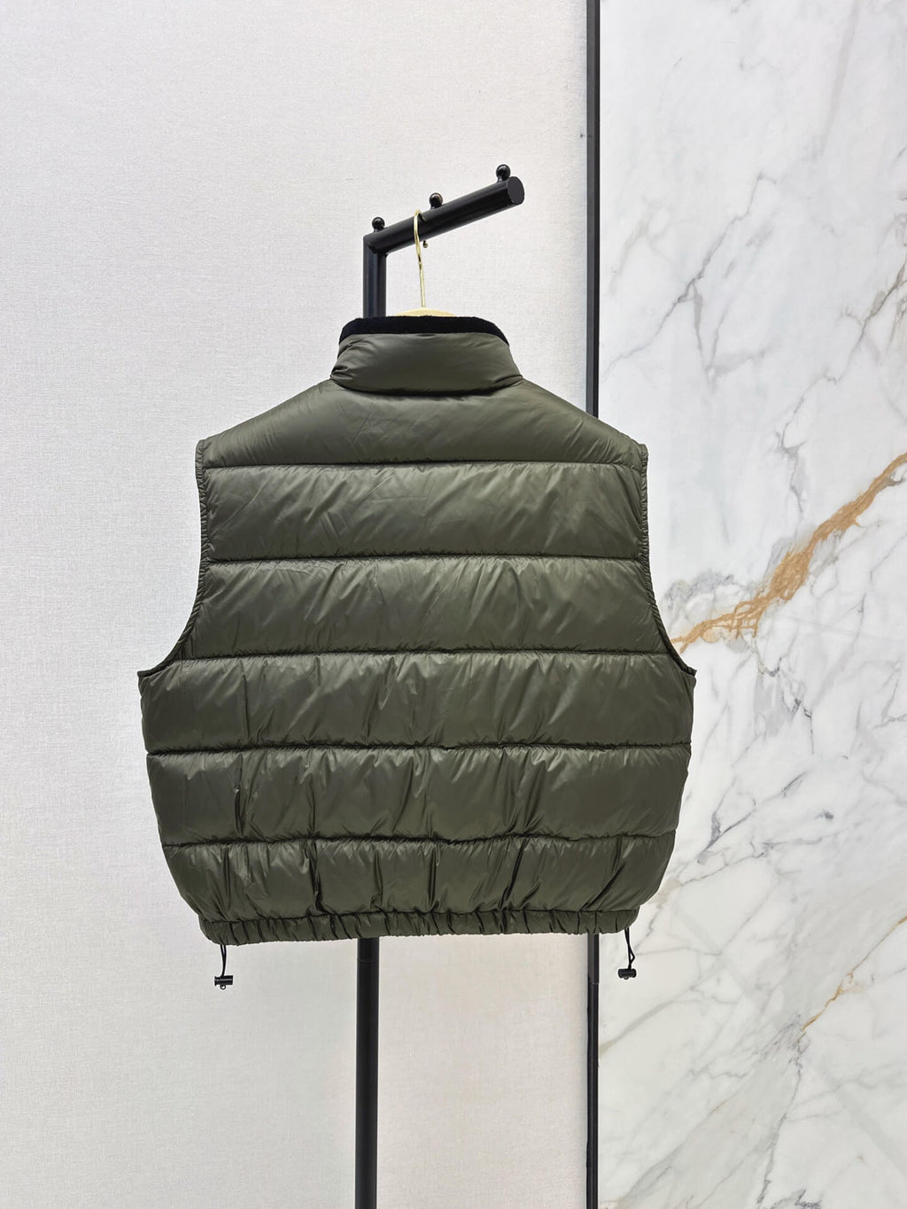 Stand Collar Quilted Vest