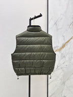 Stand Collar Quilted Vest