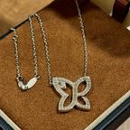 Chic Butterfly Diamond Necklace