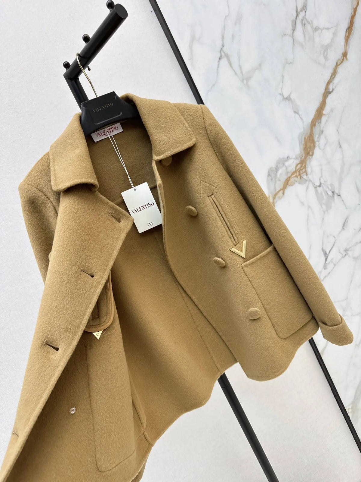 Peter Pan Collar Wool Short Jacket