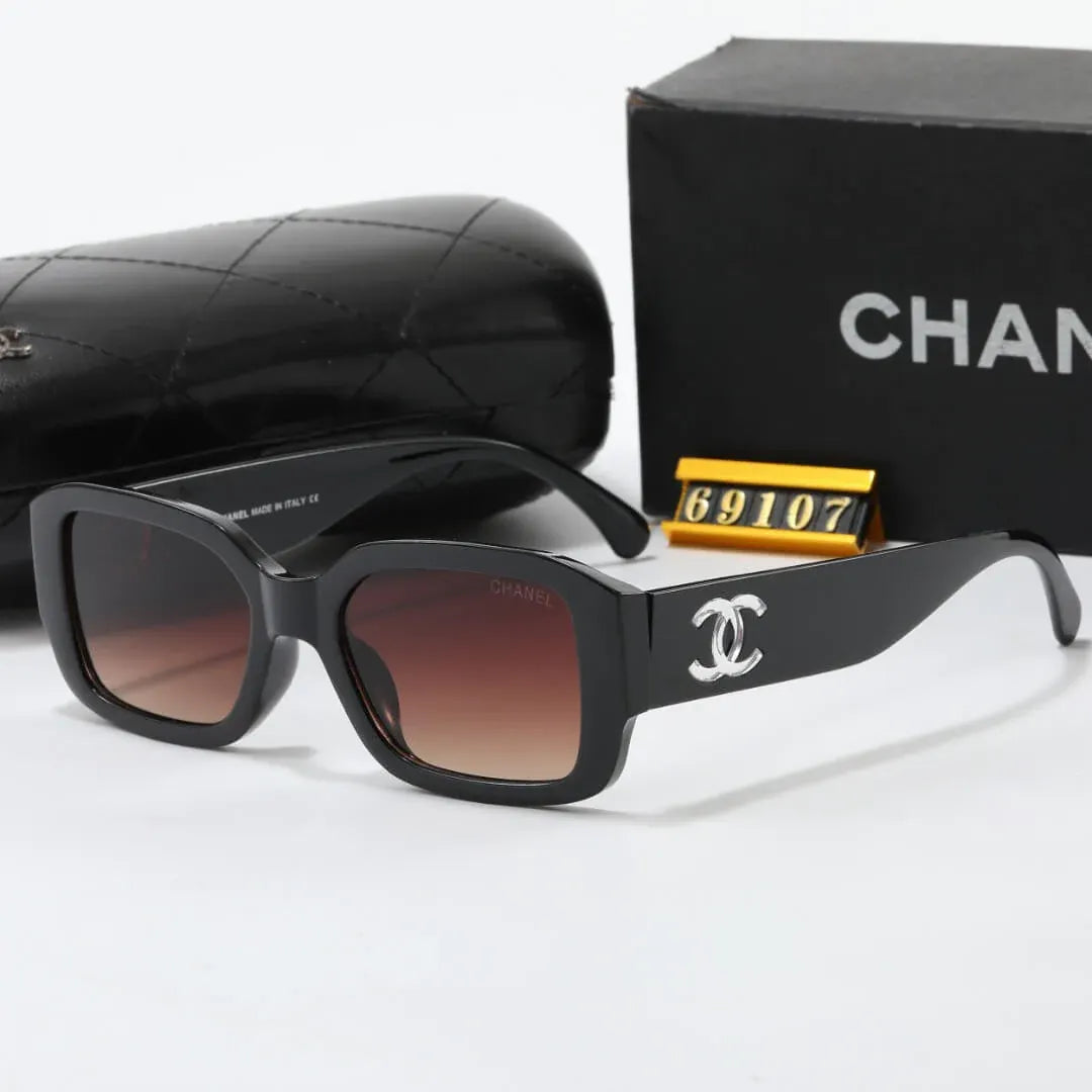 Chic Transparent Double C Design Sunglasses