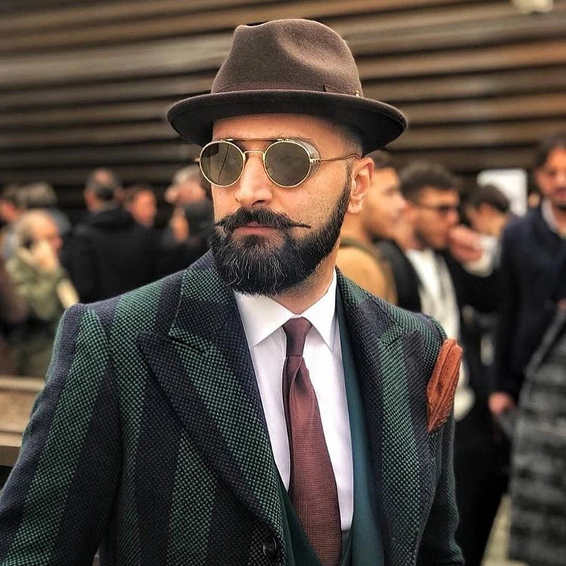 Men’s Short Brim Wool Fedora Hat