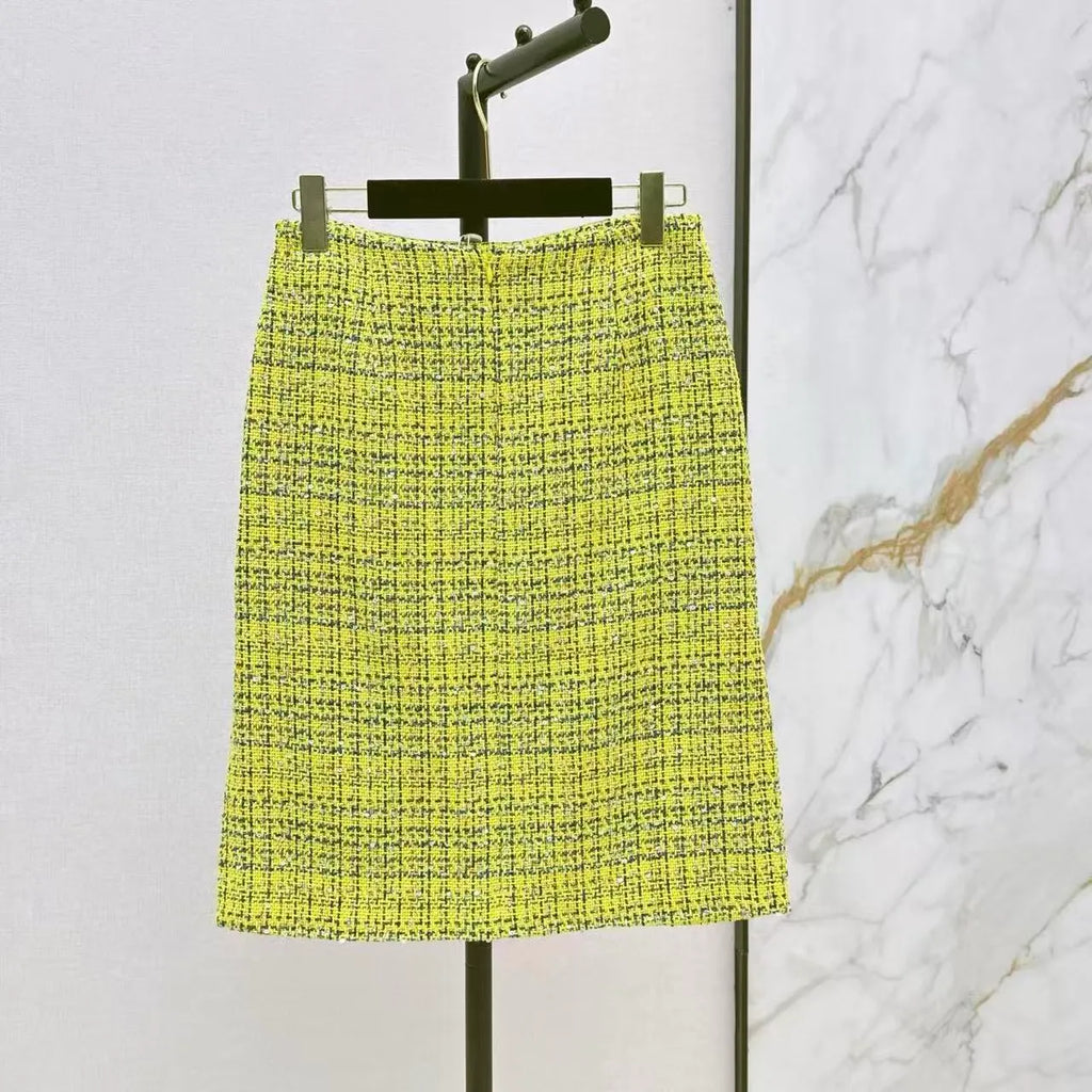 26PF Tailored Coat and High-Waist Skirt Set