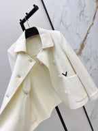 Peter Pan Collar Wool Short Jacket