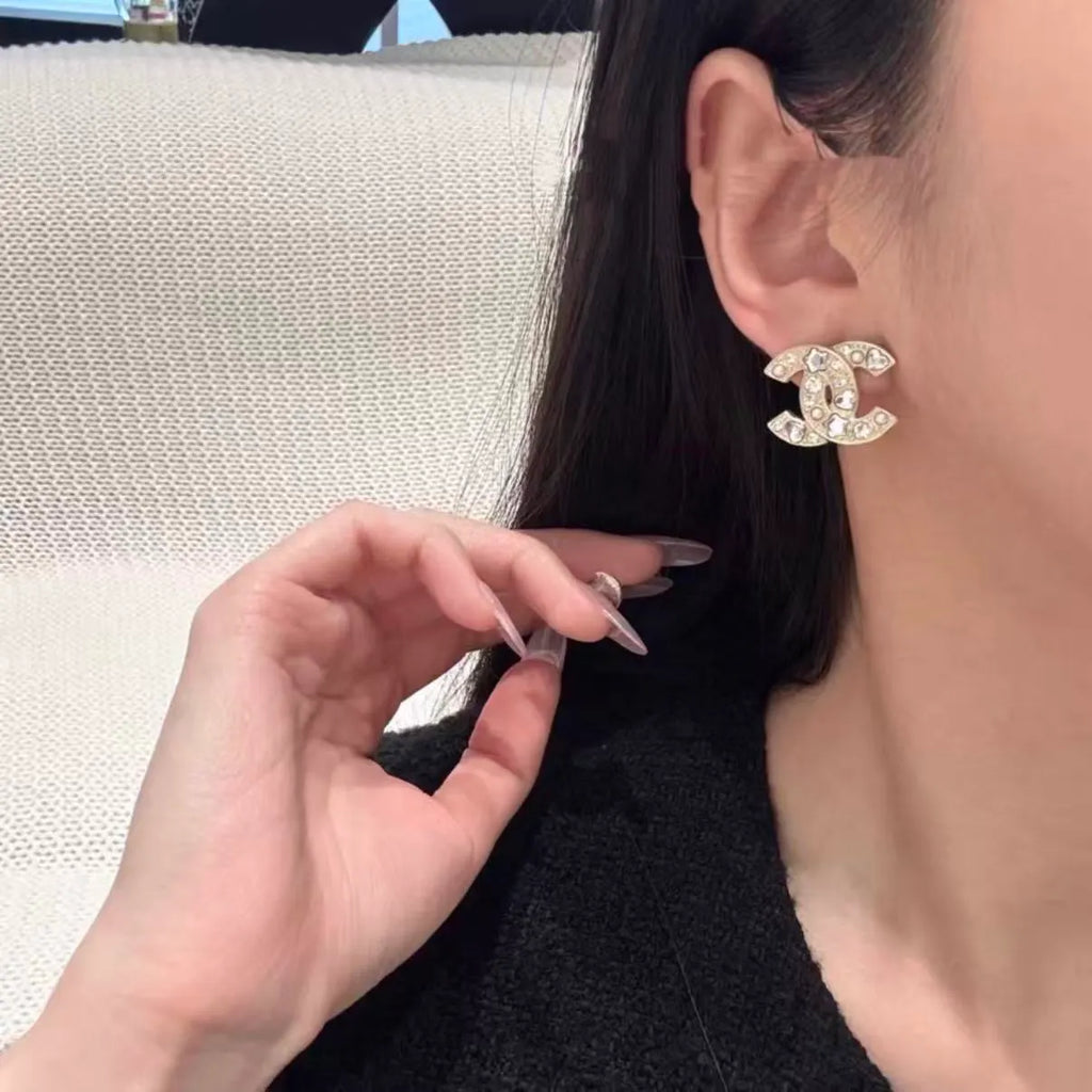 Star and Heart Crystal Earrings