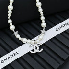 Glamorous Star Pearl Necklace