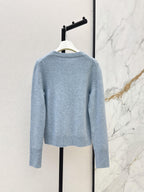 Crew Neck Embroidered Sweater