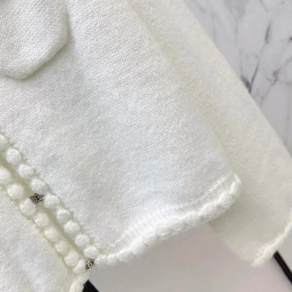 Elegant Collared Knit Cardigan