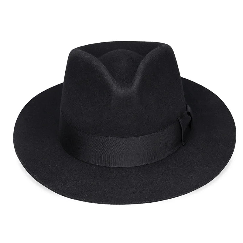 Retro Band‑Detail Fedora Hat