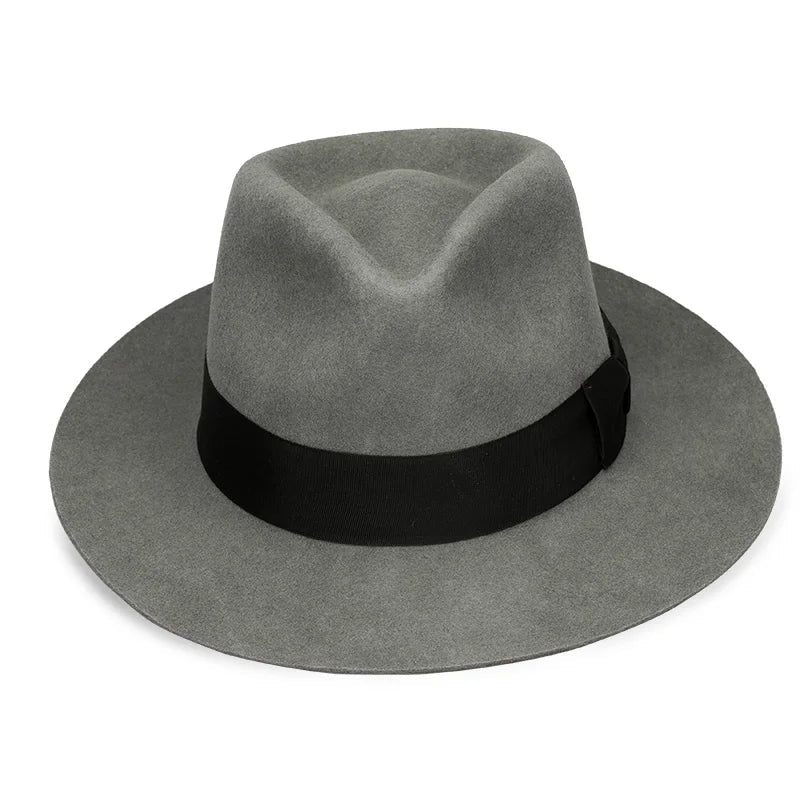 Retro Band‑Detail Fedora Hat