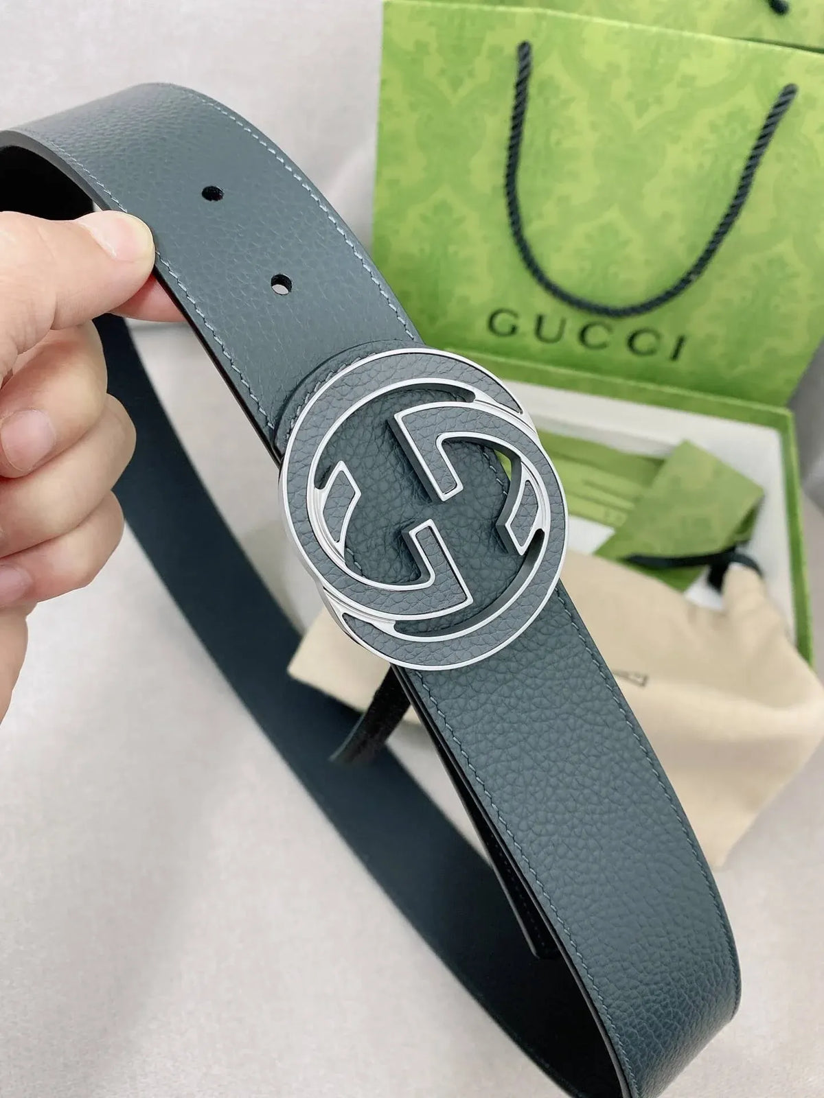 Fashionable Reversible Metal Buckle Belt