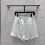 Embroidery Vest Shorts Matching Set