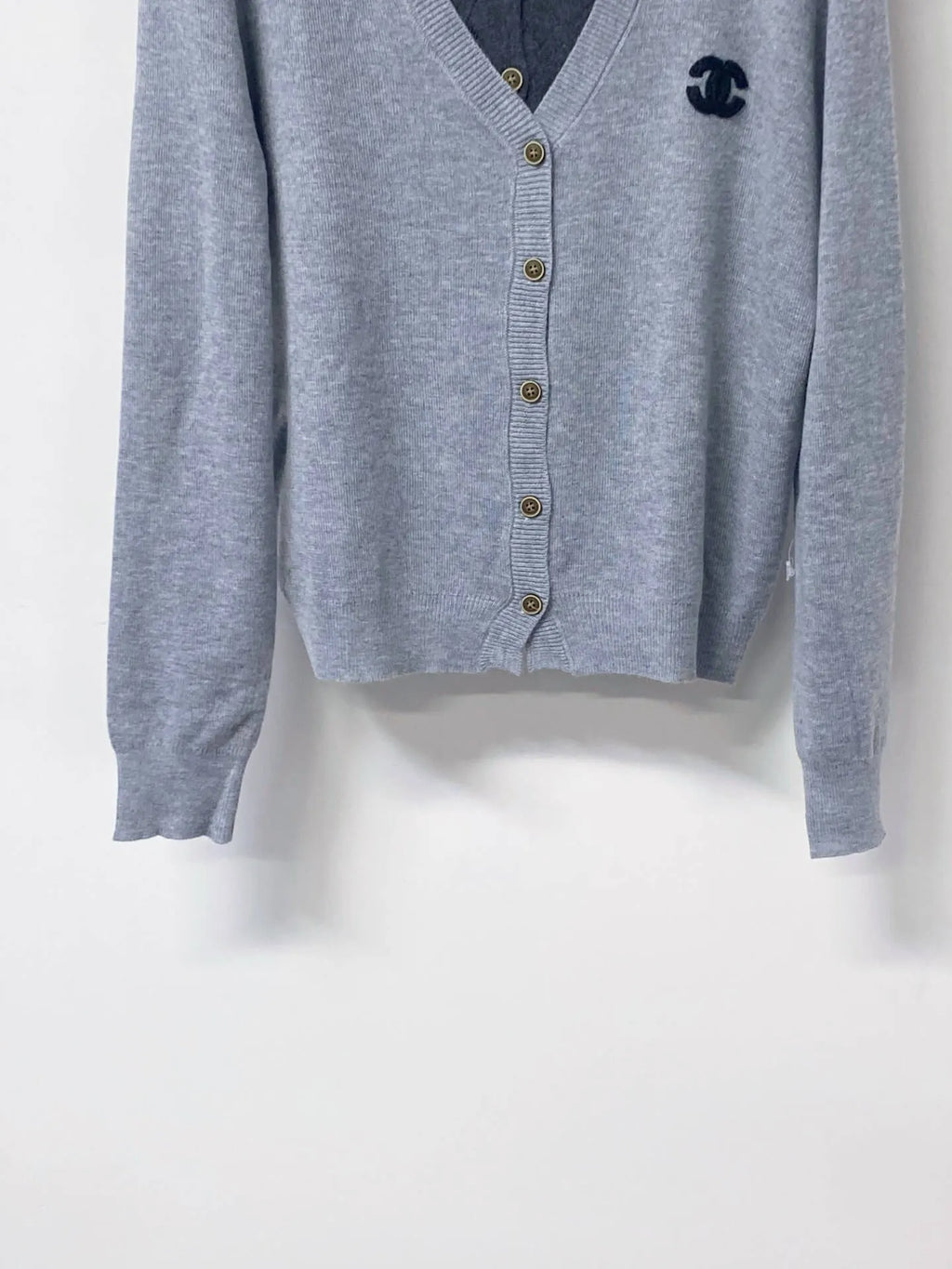 Contrast Fake Two Piece Cardigan