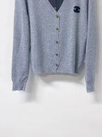 Contrast Fake Two Piece Cardigan