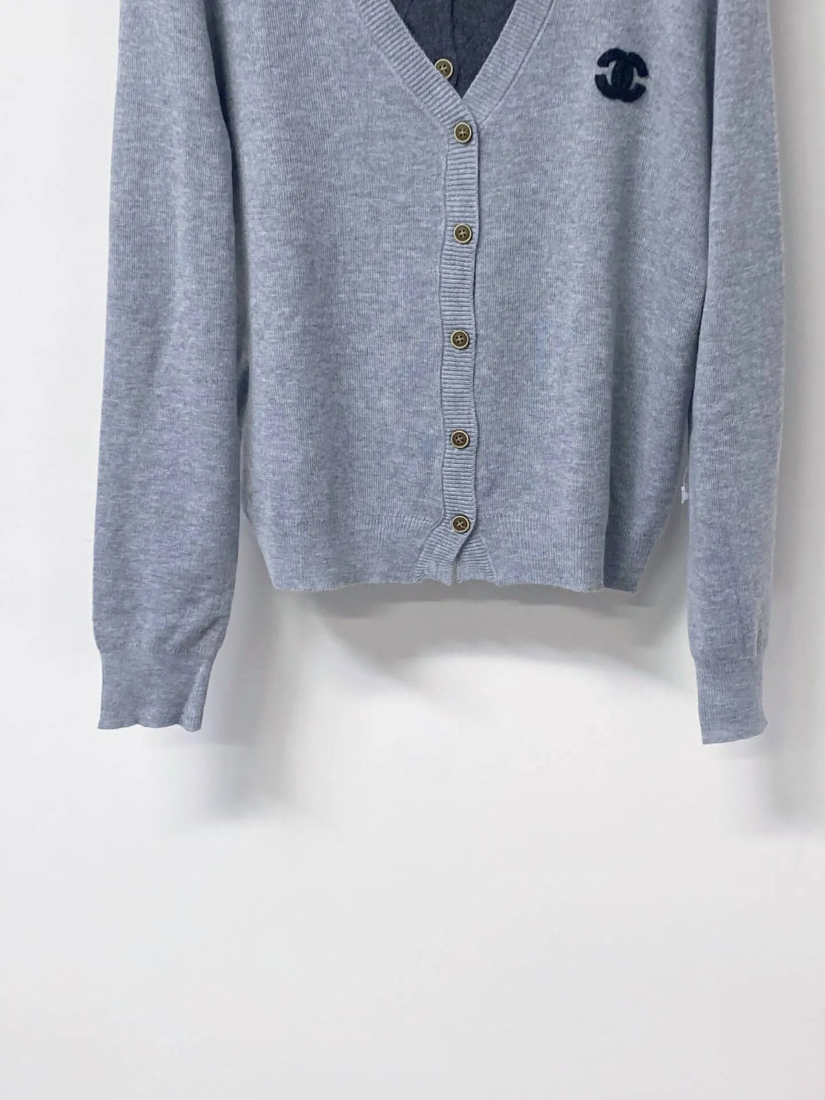 Contrast Fake Two Piece Cardigan