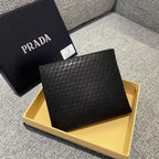 Black Textured Accented  Wallet