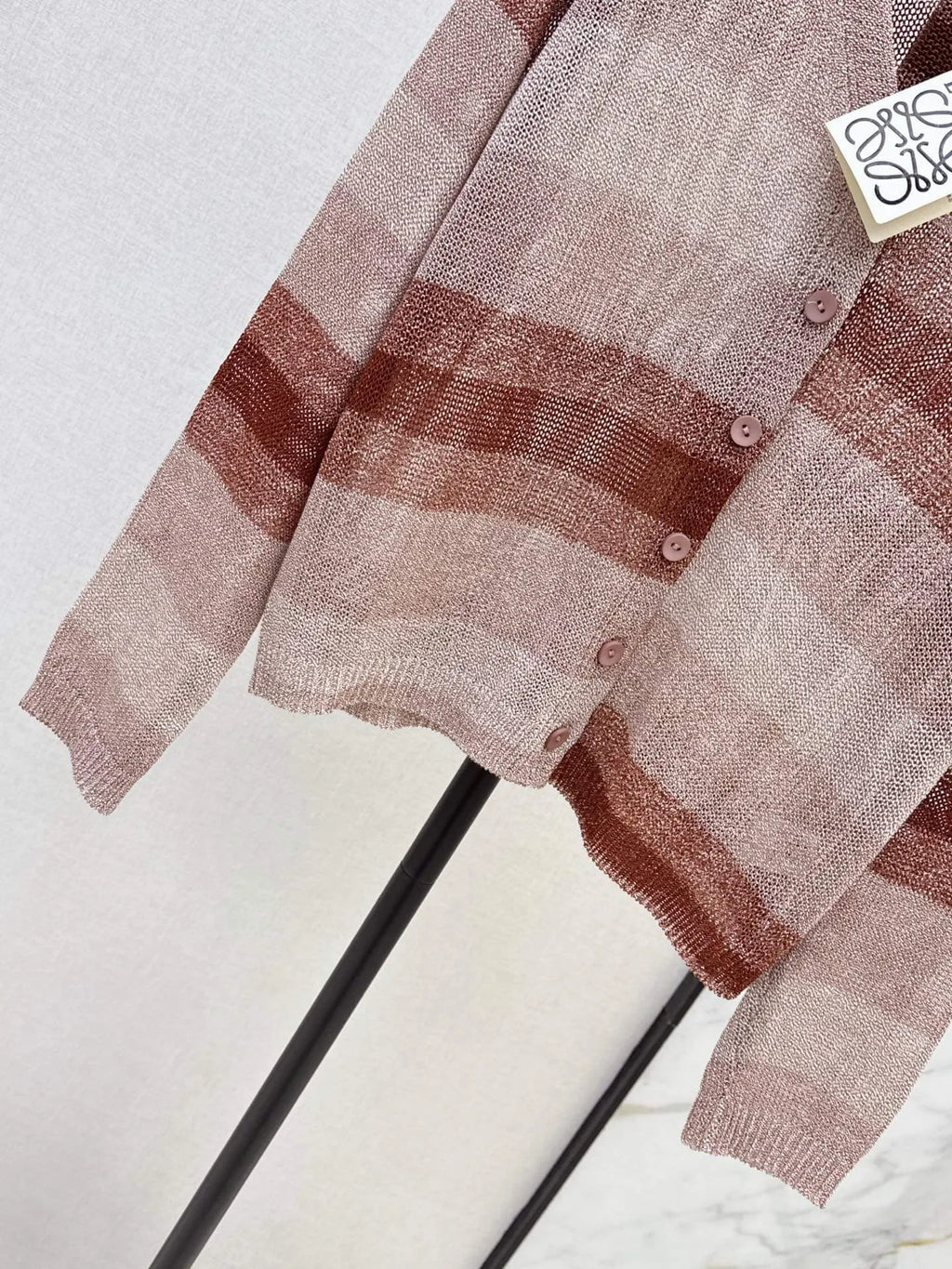 Loose Breath Gradient Knit Top