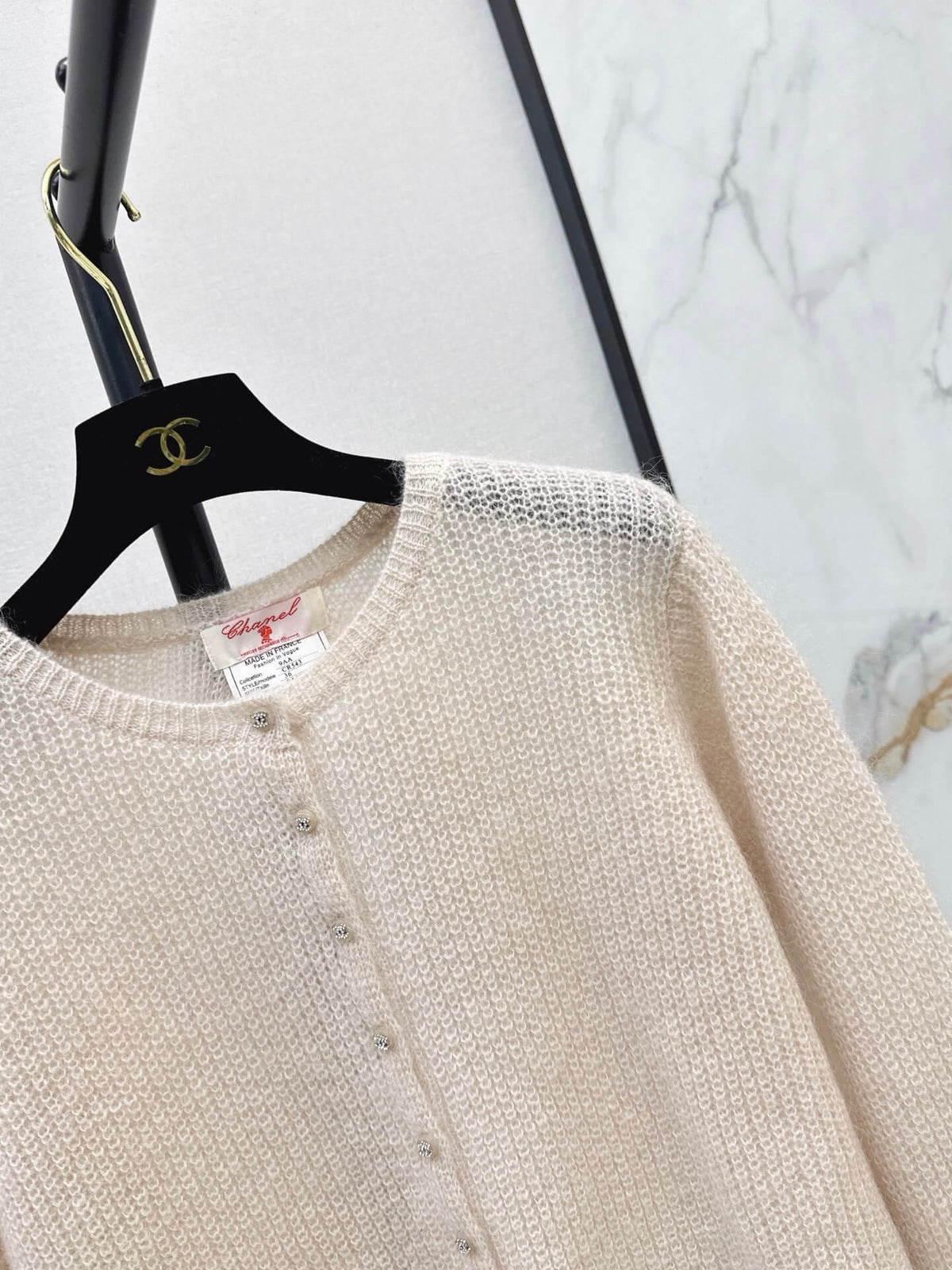 Cropped Drawstring Knit Cardigan