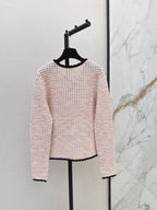 Contrast Trim Knit Cardigan