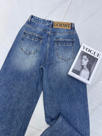 Pocket Embroidery Jeans