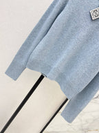 Crew Neck Embroidered Sweater