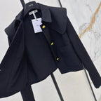 Nautical Collared Cropped Jacket