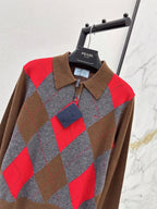 Grey Diamond Vintage Sweater