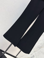 Fake Two-Piece Skirt Flare Pants