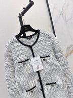 Contrast Trim Knit Cardigan