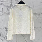 Diamond Quilted Beaded Long Sleeve