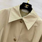 Bubble Hem Trench Coat