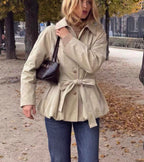 Bubble Hem Trench Coat