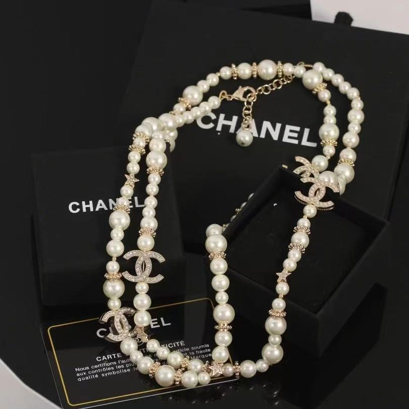 New Double-C Pearl Necklace