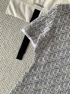 Full-Print Jacquard Knit Dress