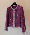 Vintage Metal Button Woven Jacket