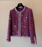 Vintage Metal Button Woven Jacket