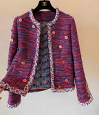 Vintage Metal Button Woven Jacket