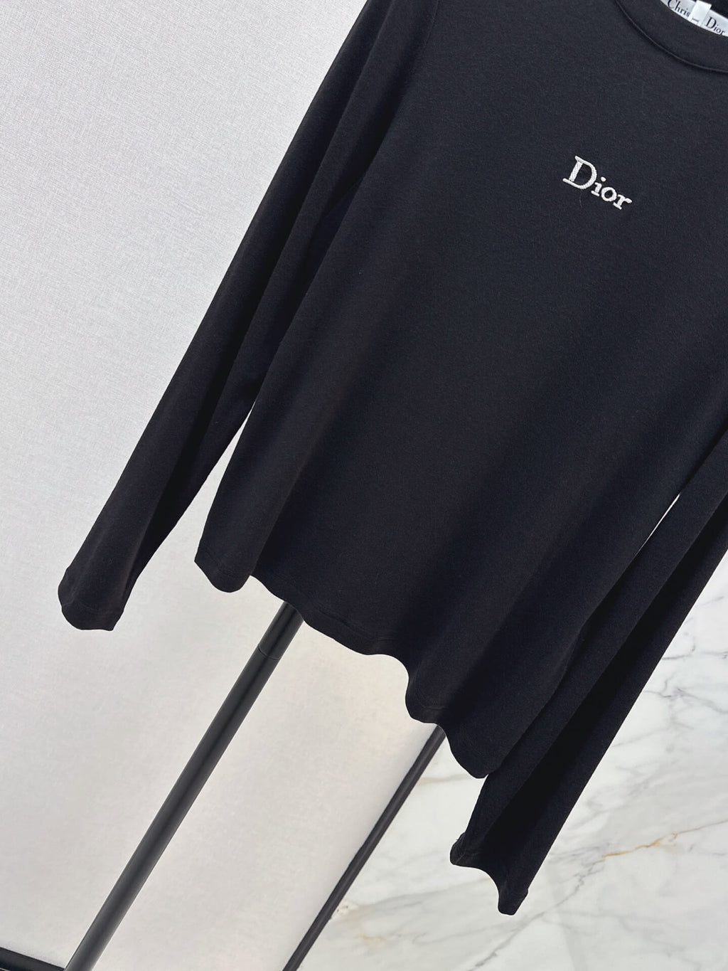 Slim Fit Letter Long Sleeve Tee