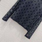 Sheer Mesh Layering Top