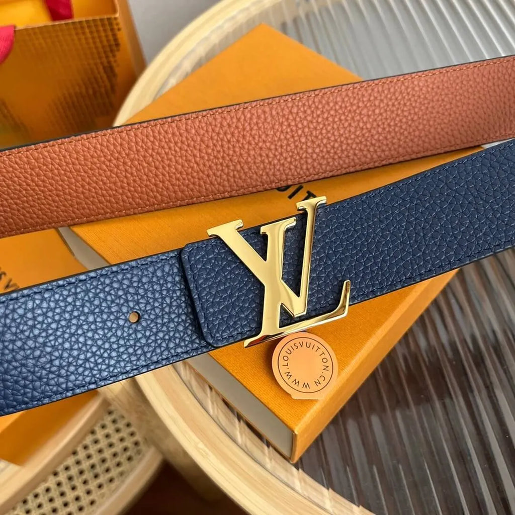Classic Letter Buckle Reversible Belt