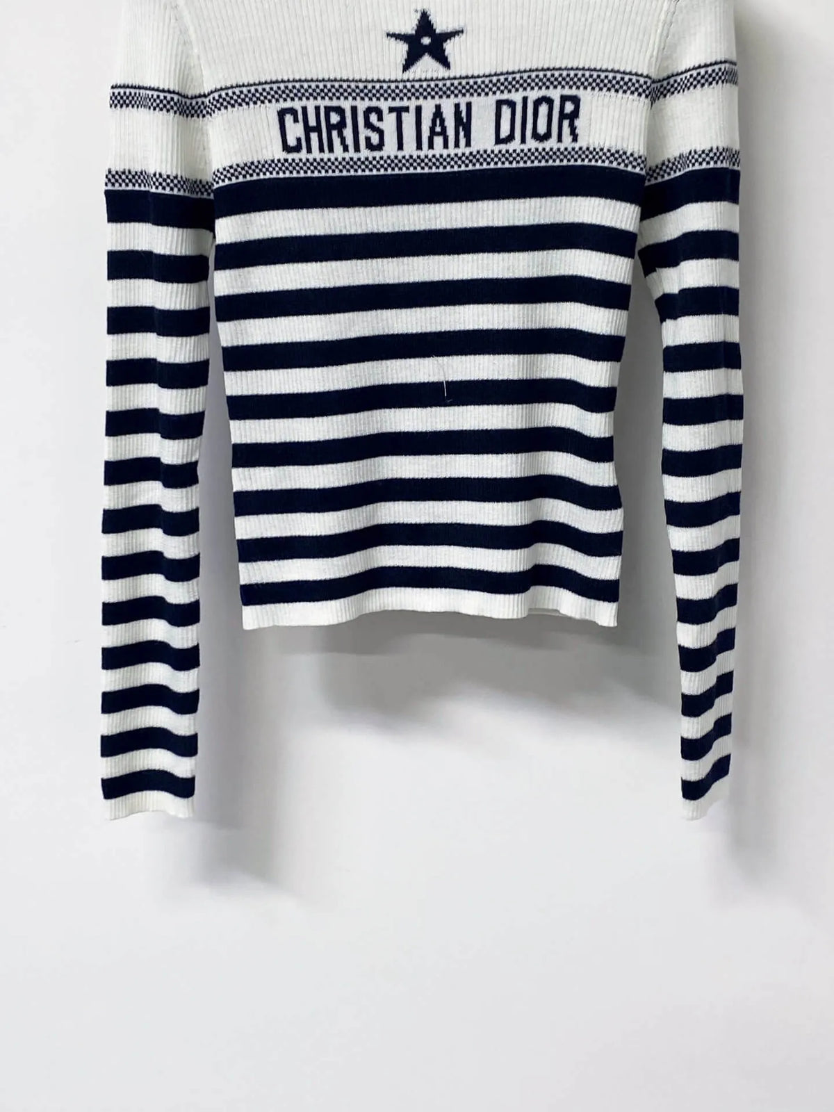 Nautical Striped Slim Knit Top