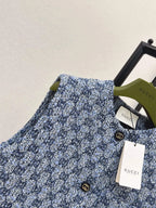 Button Detail Tweed Matching Set