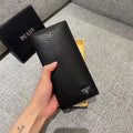 Black Textured Accented  Wallet
