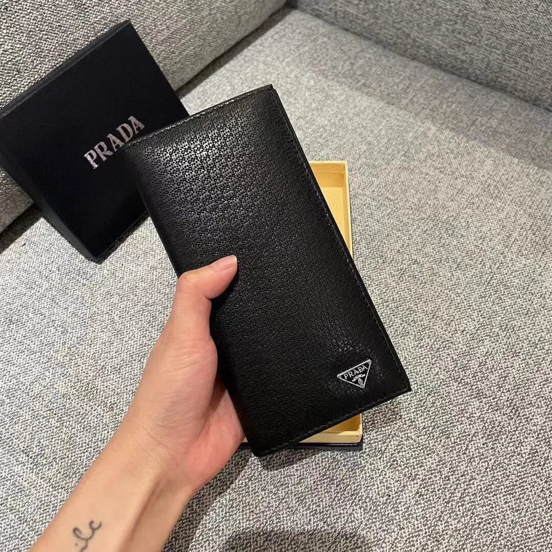 Black Textured Accented  Wallet