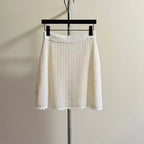 Blend Openwork Knit Skirt
