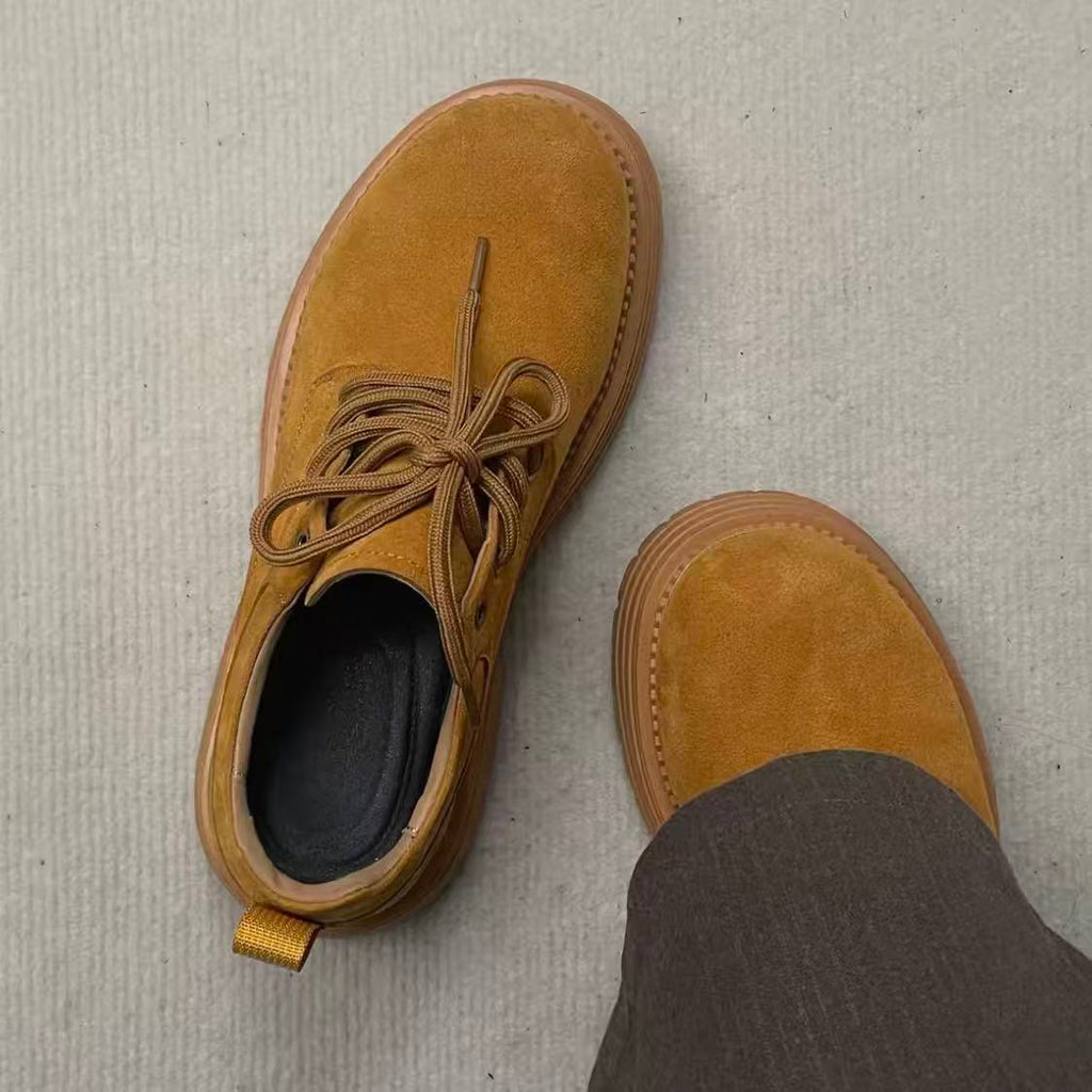 Vintage Suede Lace‑Up Derby