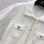 Elegant Collared Knit Cardigan