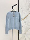 Crew Neck Embroidered Sweater